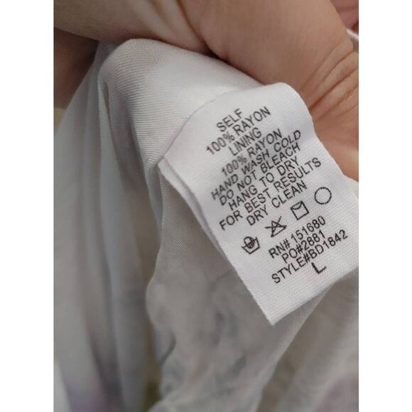 STORIA Maxi Dress Rainbow Tie Dye Spaghetti Straps Tassel Tie Lined Large NWOT - Picture 8 of 9